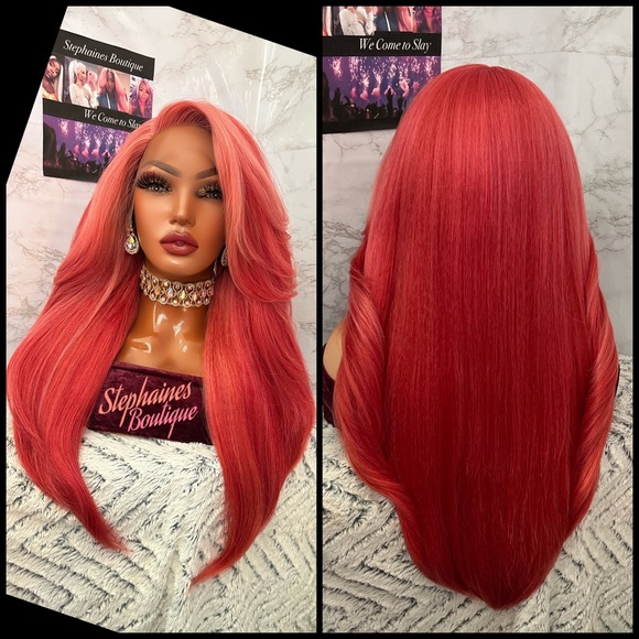 Human Hair Blended lace front wig